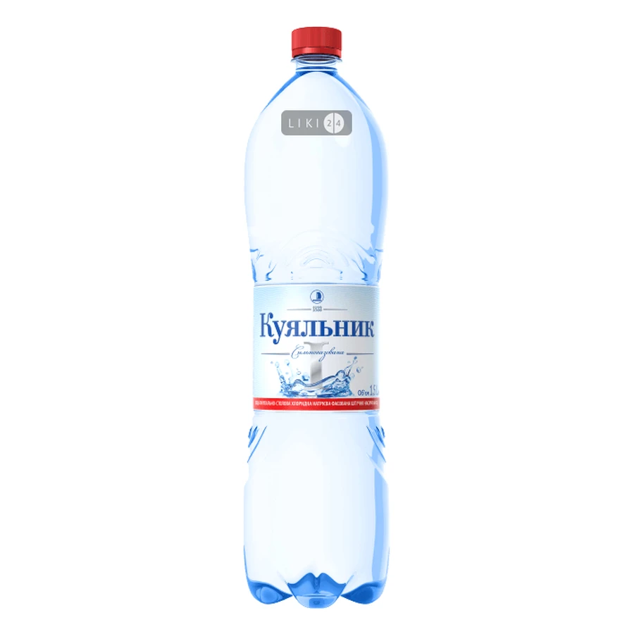 Вода минеральная Куяльник сильногазированная 1.5 л ПЭТ: цены и характеристики