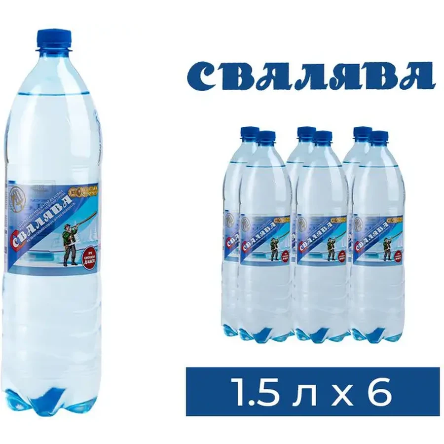 Вода минеральная Свалява 1.5 л бутылка П/Э 6 шт: цены и характеристики