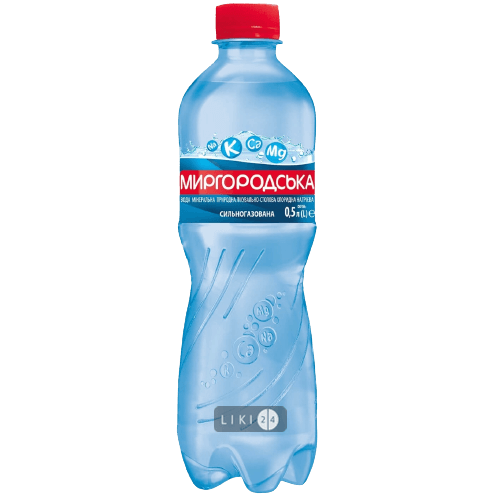 

Вода мінеральна Миргородська 2 лікувально-столова сильногазована 0.5 л, 0,5 л