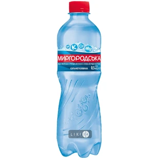 Вода мінеральна Миргородська 2 лікувально-столова сильногазована 0.5 л