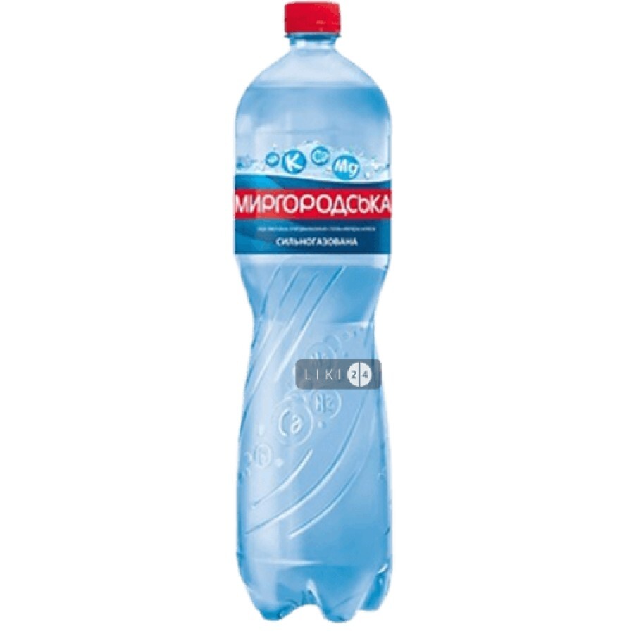 Вода мінеральна Миргородська 2 лікувально-столова сильногазована 1.5 л: ціни та характеристики