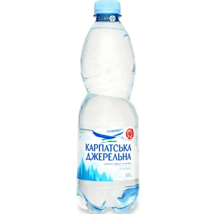 Вода минеральная Карпатська Джерельна природная столовая негазированная 0.5 л