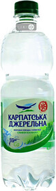 Вода минеральная Карпатська Джерельна природная столовая слабогазированная 0.5 л
