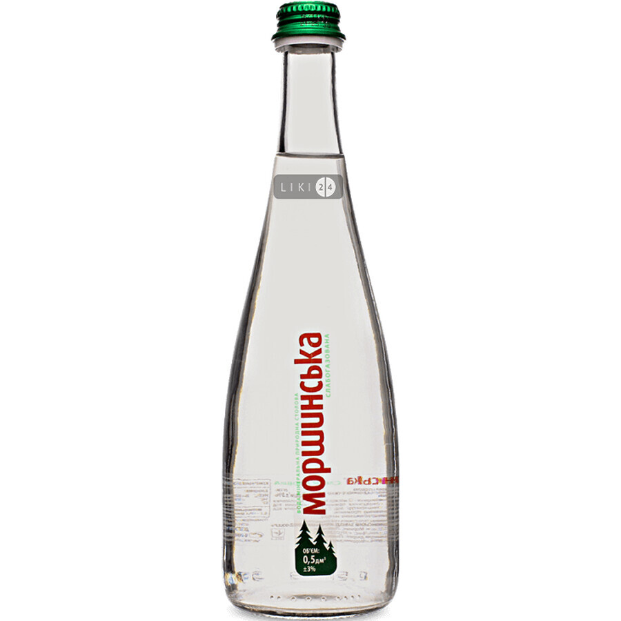 Минеральная вода Моршинська природная столовая слабогазированная 0.5 л бутылка стекло: цены и характеристики