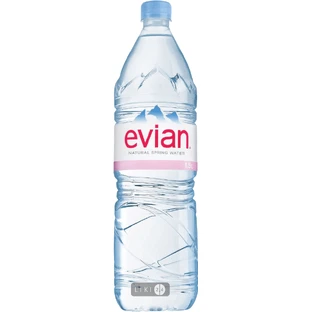 Вода минеральная Evian Natural Water натуральная столовая 1.5 л бутылка ПЭТФ