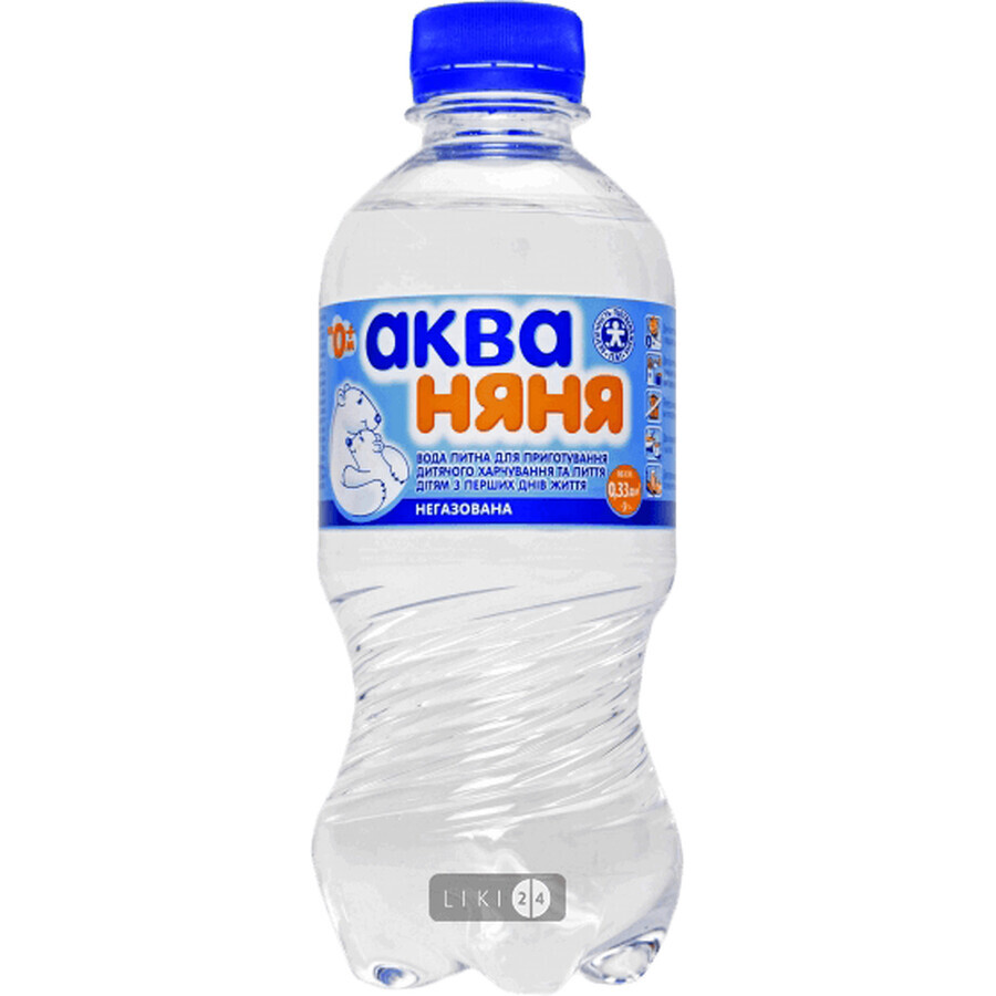 Вода питьевая Аква Няня негазированная 330 мл: цены и характеристики