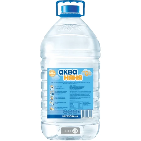 Вода питьевая Аква Няня негазированная 6 л: цены и характеристики