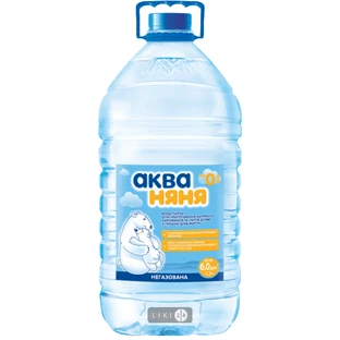 Вода питьевая Аква Няня негазированная 6 л