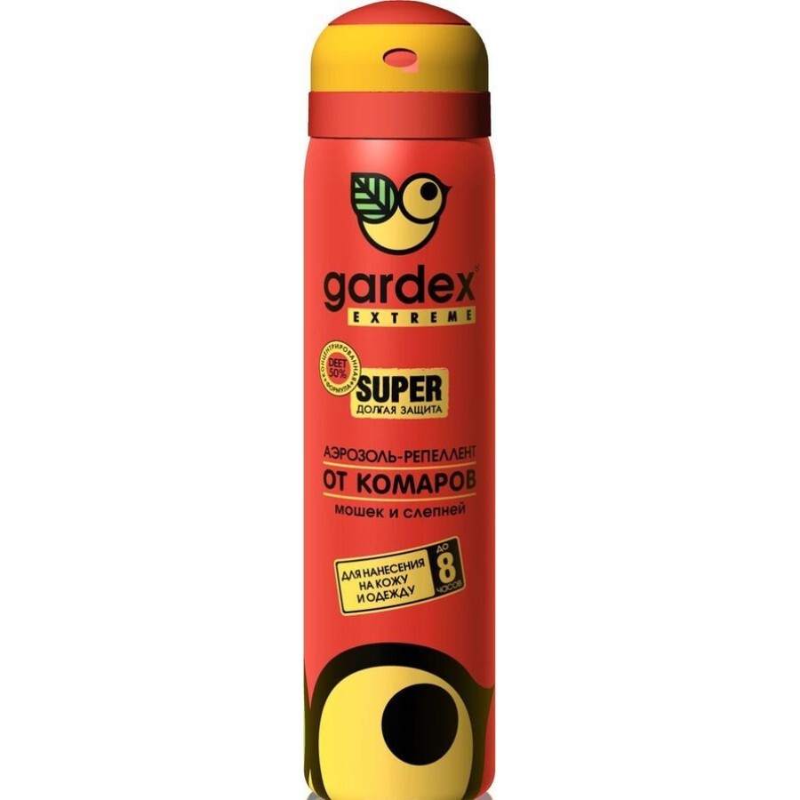 Аэрозоль Gardex Extreme Super от комаров и клещей 80 мл: цены и характеристики