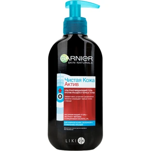 Гель для вмивання Garnier Skin Naturals Чиста шкіра з дозатором, 200 мл