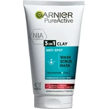 Гель-скраб Garnier Чистая кожа 3в1 + маска, 150 мл 