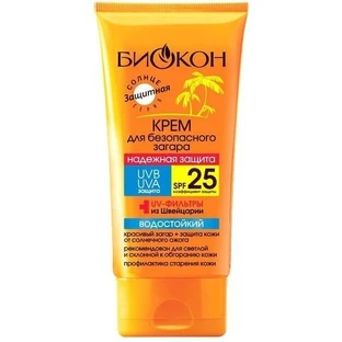 Крем для безпечної засмаги Біокон Надійний захист SPF-25 160 мл