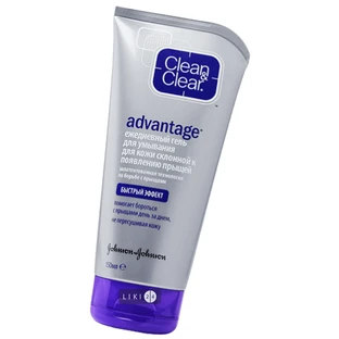 Гель для умывания Clean & Clear Advantage Ежедневный Быстрый эффект от прыщей 150 мл