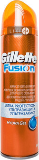 Гель для бритья Gillette Fusion Hydra Gel Ultra Protection Ультра Защита 200 мл