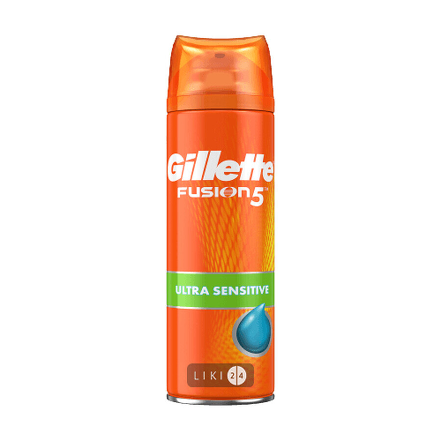 Гель для гоління Gillette Fusion 5 Ultra Sensitive 75 мл: ціни та характеристики