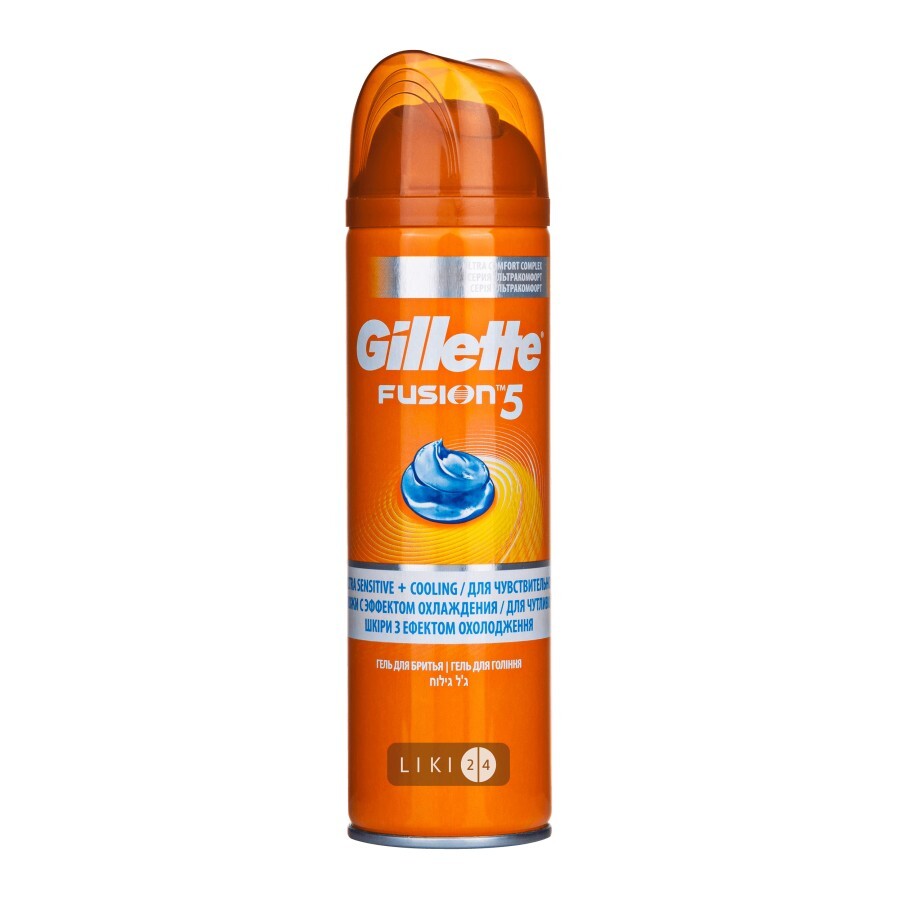 Гель для гоління Gillette Fusion ProGlide Охолоджуючий 200 мл: ціни та характеристики