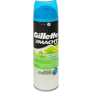 Гель для бритья Gillette Mach 3 Sensitive Гипоаллергенный 200 мл