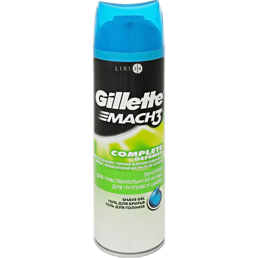 Гель для гоління Gillette Mach3 Sensitive Гіпоалергенний 200 мл: ціни та характеристики