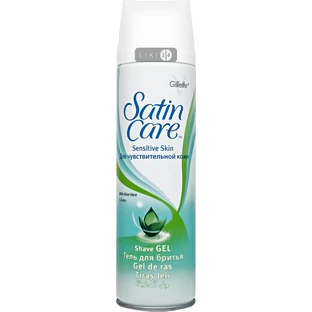 Гель для гоління Gillette Satin Care для жінок для чутливої шкіри 200 мл