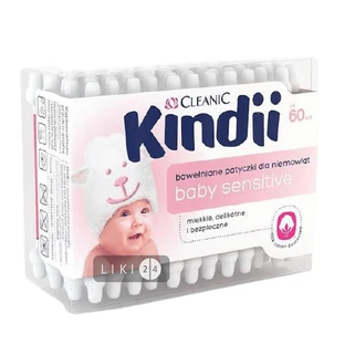 Ватні палички дитячі Cleanic Kindii 60 шт