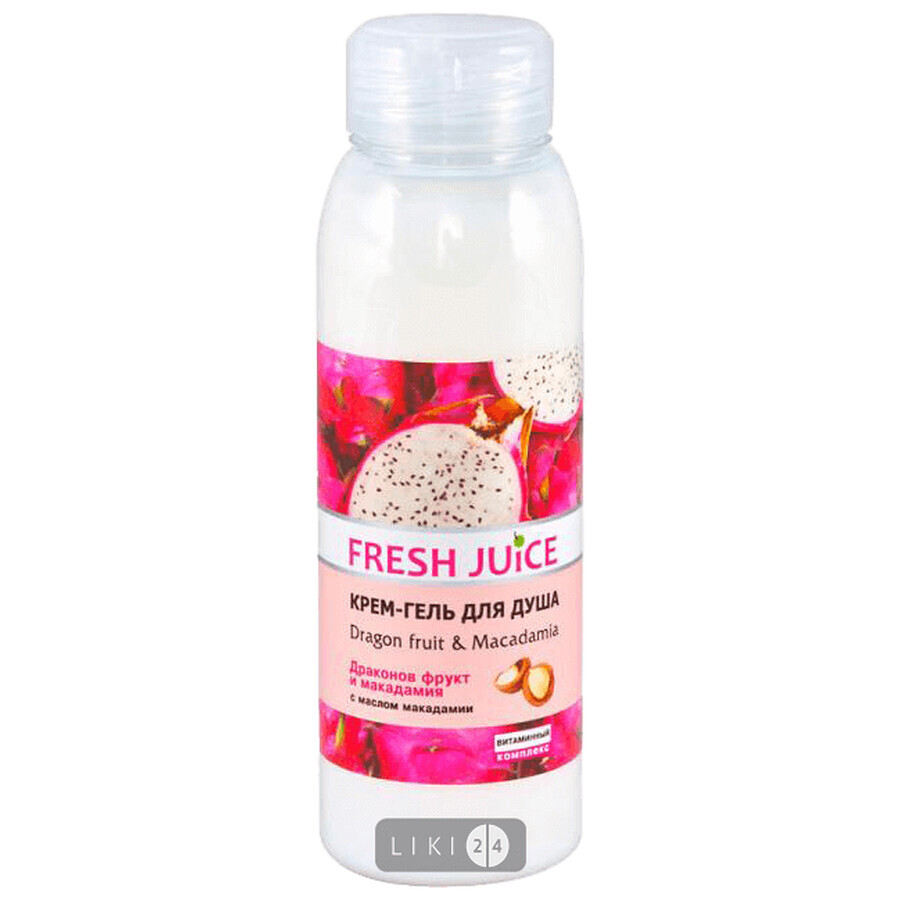 Крем-гель для душу Fresh Juice Dragon Fruit & Macadamia, 300 мл: ціни та характеристики