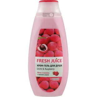 Крем-гель для душа Fresh Juice Litchi & Raspberry, 400 мл