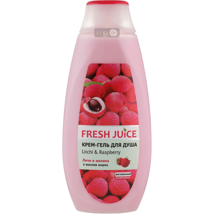 Крем-гель для душу Fresh Juice Litchi & Raspberry, 400 мл: ціни та характеристики