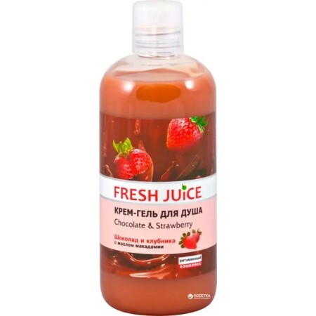 Крем-гель для душа Fresh Juice Chocolate & Strawberry 500 мл