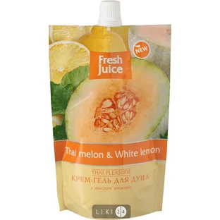 Крем-гель для душа Fresh Juice Thai Melon & White Lemon, 170 мл дой-пак