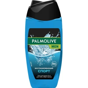 Гель-шампунь для душа Palmolive Men Спорт Мужской 3 в 1, 250 мл