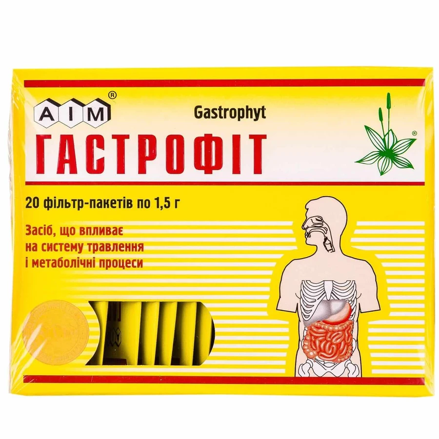 Гастрофіт збір фільтр-пакет 1,5 г №20: ціни та характеристики