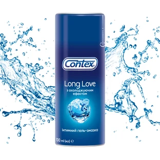 Интимный гель-смазка Contex Long Love с охлаждающим эффектом (лубрикант), 100 мл 