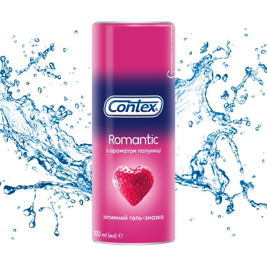 Интимный гель-смазка Contex Romantic с ароматом клубники (лубрикант), 100 мл : цены и характеристики