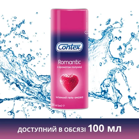Интимный гель-смазка Contex Romantic с ароматом клубники (лубрикант), 30 мл : цены и характеристики
