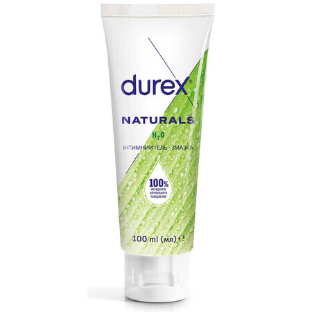 Интимный гель-смазка DUREX Naturals из натуральных ингредиентов без красителей и ароматизаторов (лубрикант), 100 мл 
