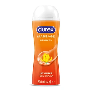 Інтимний гель-змазка DUREX® Massage Sensual (з Іланг Ілангом), 200 мл (лубрикант)