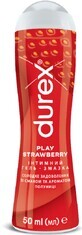 Інтимний гель-змазка DUREX Play Saucy Strawberry зі смаком та ароматом полуниці (лубрикант), 50 мл 