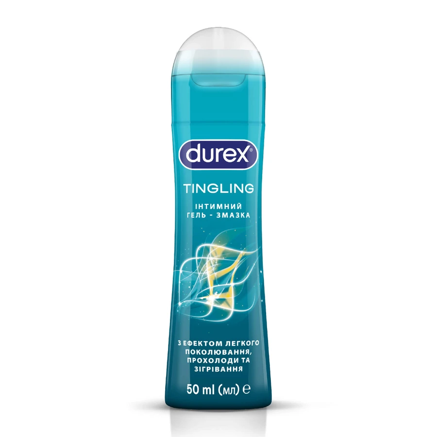 Інтимний гель-змазка DUREX® Tingling з ефектом легкого поколювання, прохолоди та зігрівання (лубрикант), 50 мл : ціни та характеристики