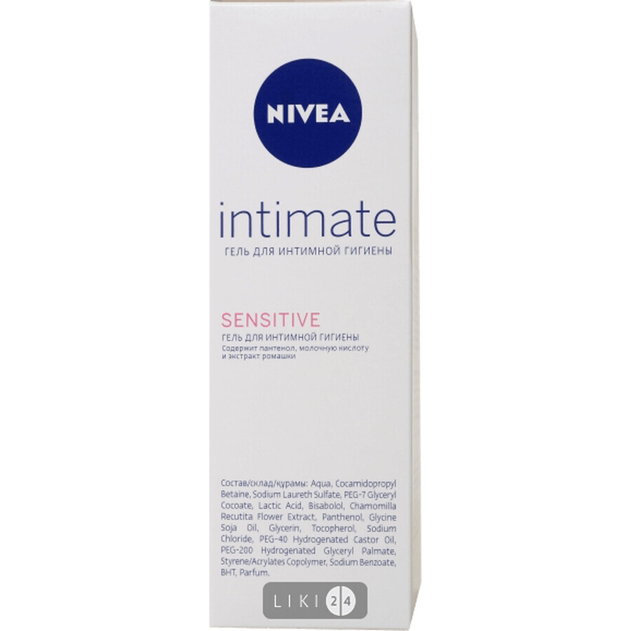 Гель для интимной гигиены Nivea Sensitive, 250 мл: цены и характеристики
