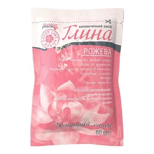 Глина косметична 60 г, рожева