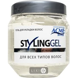 Гель для укладання волосся "acme-style" "styling gel" 250 мл, ефект мокрого волосся