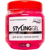 Гель для укладання волосся "acme-style" "styling gel" 250 мл, сильна фіксація