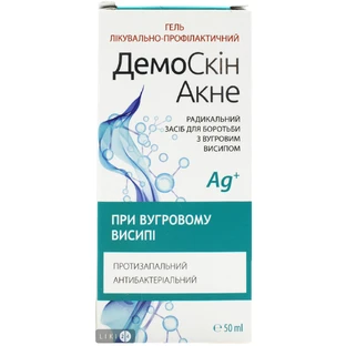 Гель для обличчя Demoskin Акне лікувально-профілактичний, 50 мл