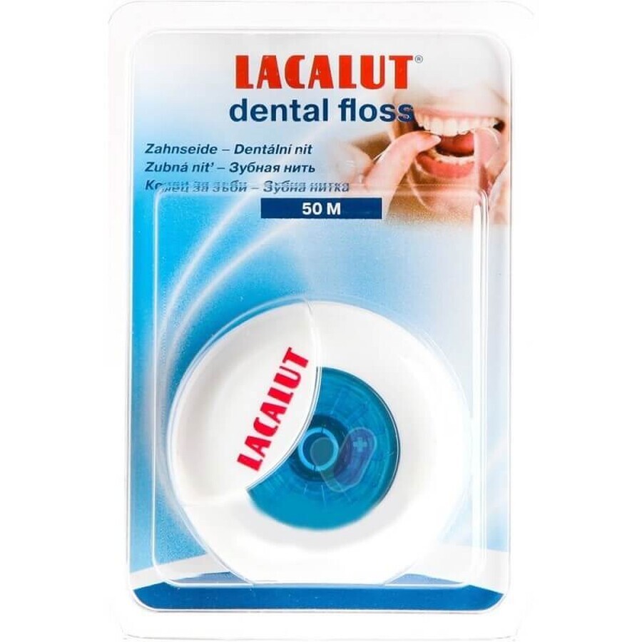 Зубная нить Lacalut, 50 м: цены и характеристики