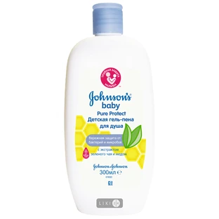 Гель-пенка для душа Johnson's Baby Pure Protect детская, 300 мл