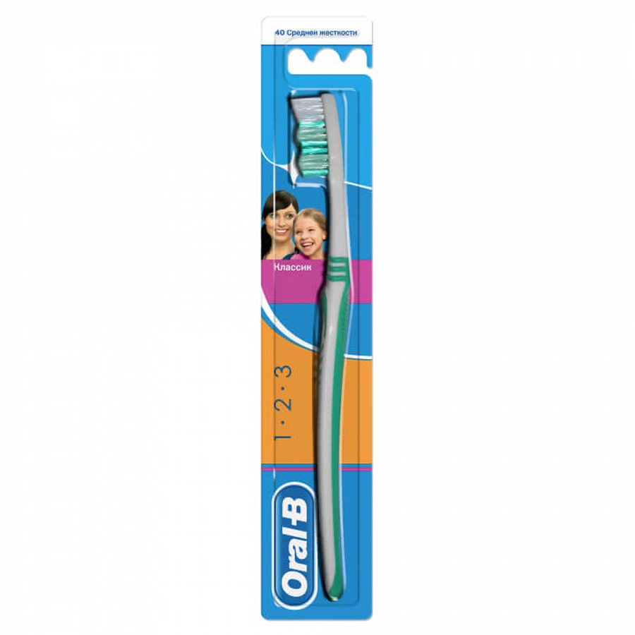 Зубна щітка Oral-B Classic 40 Medium Moyen 2 шт: ціни та характеристики