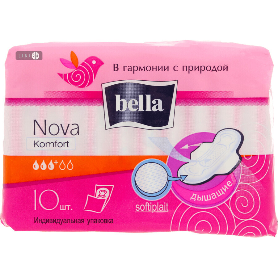 Прокладки гігієнічні Bella Nova Comfort №10: ціни та характеристики