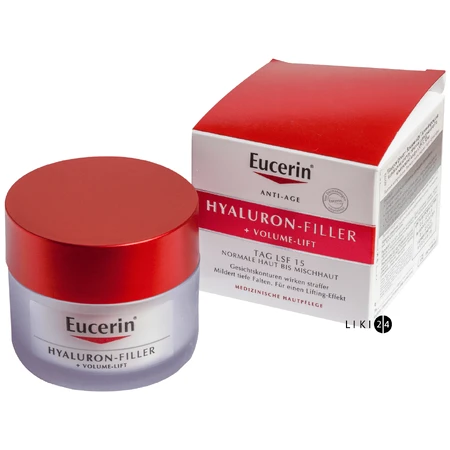 Крем для лица Eucerin Hyaluron-Filler SPF15 дневной антивозрастной для нормальной и комбинированной кожи, 50 мл: цены и характеристики