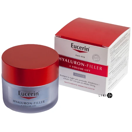 Крем-ліфтинг для обличчя Eucerin Гіалурон філлер нічний антивіковий, 50 мл: ціни та характеристики