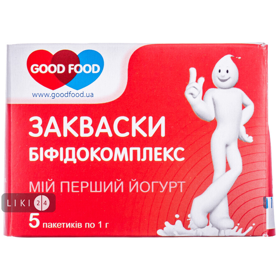 Закваска бактеріальна Good Food Біфідокомплекс 1 г №5: ціни та характеристики